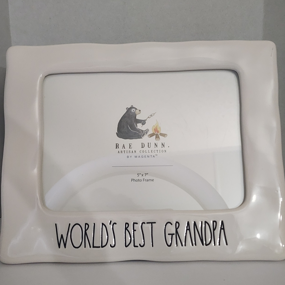 Rae Dunn World's Best Grandpa Photo Frame